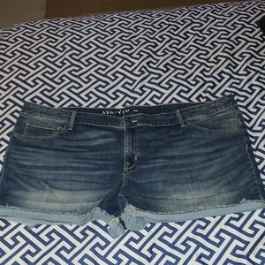 Ava & Viv Dark Blue Jean Shorts